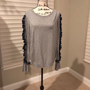 Nordstrom halogen ruffle sleeve sweater